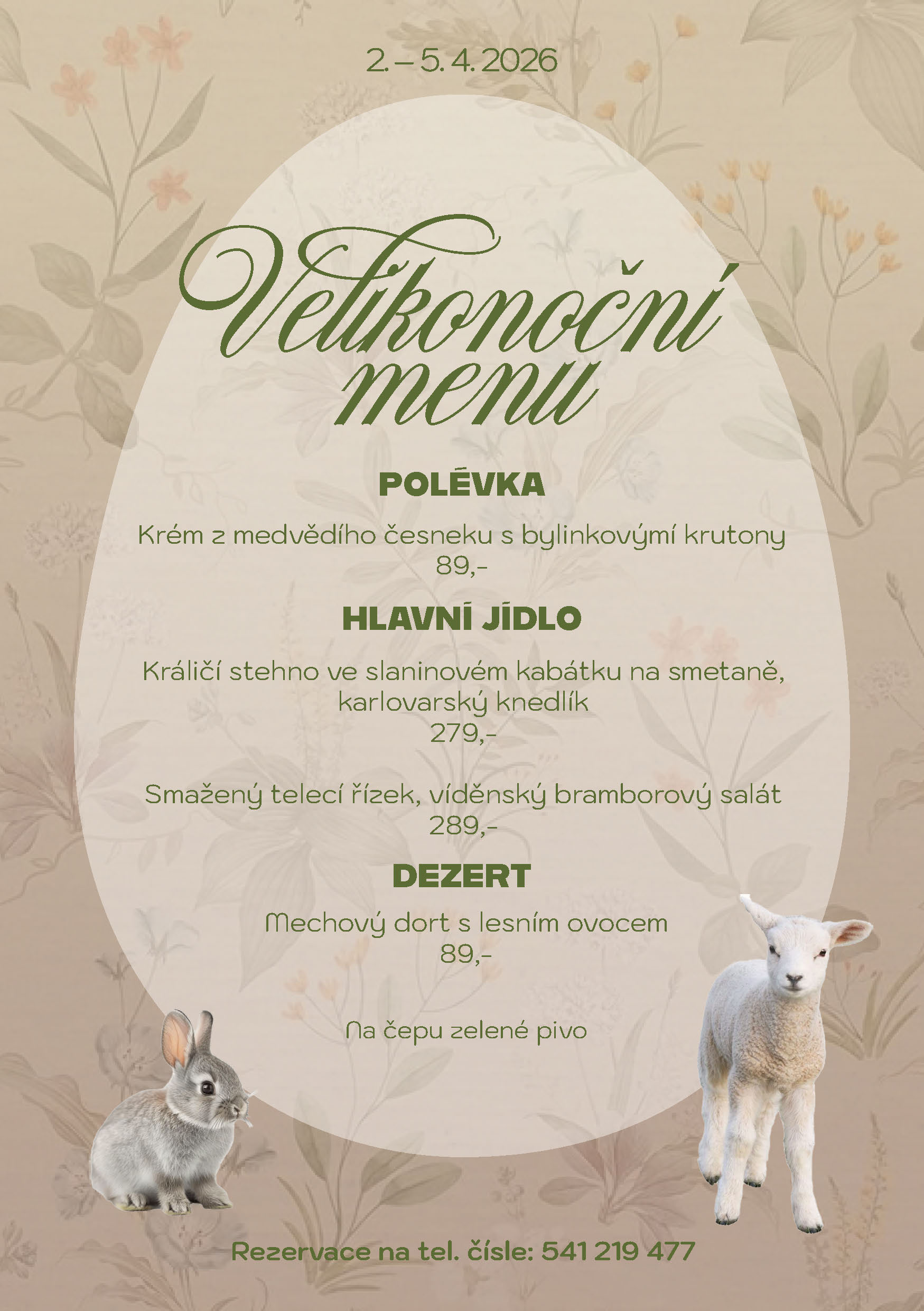 Velikonoční menu